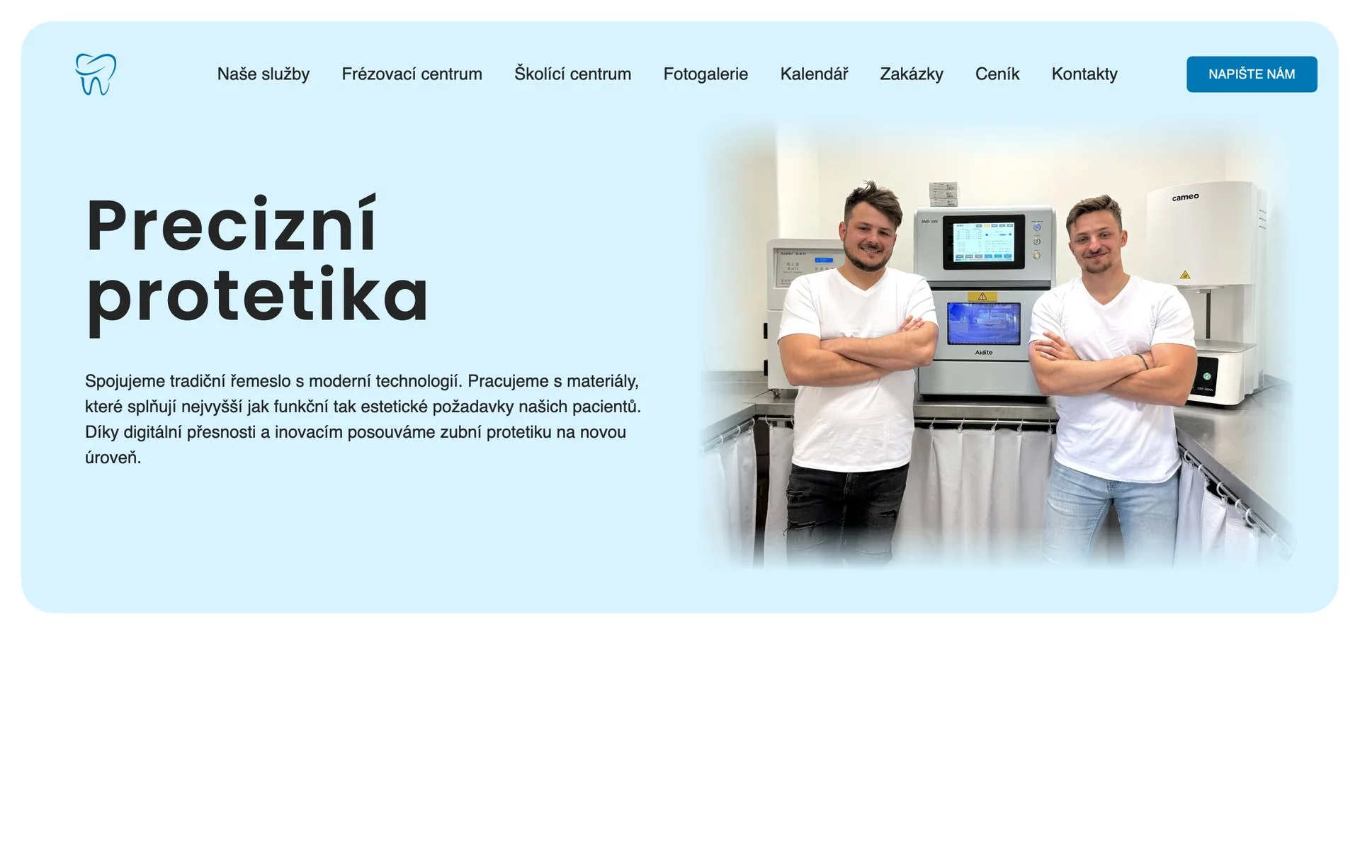 Úvodní stránka webu ChrudimLab